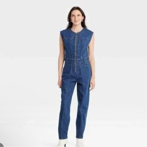 Women's Blue Denim Jumpsuit